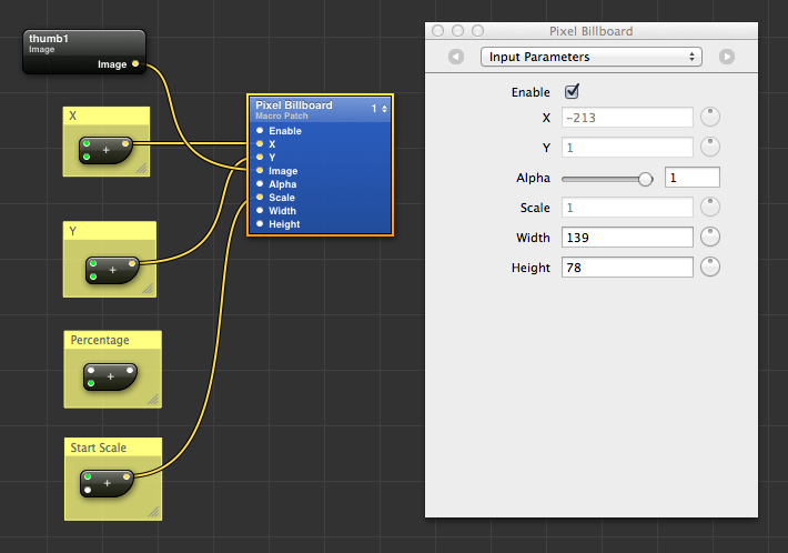 Pixel Sprite Parameters